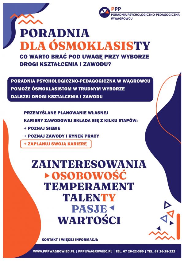 Zdjęcie Poradnia dla ósmoklasisty