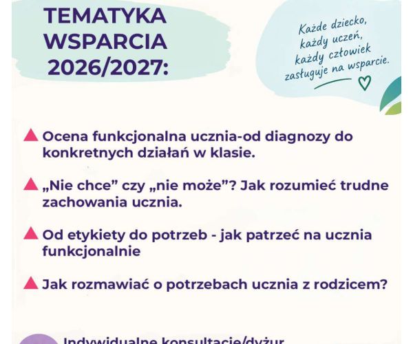 Oferta  Poradni r. szk. 2026/2027